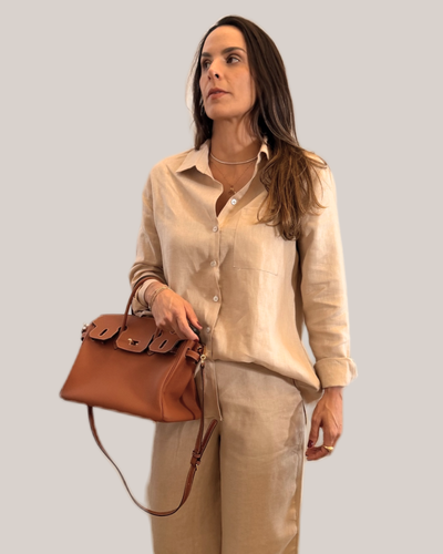 CAMISA FEMININA 100% LINHO - CARAÍVA