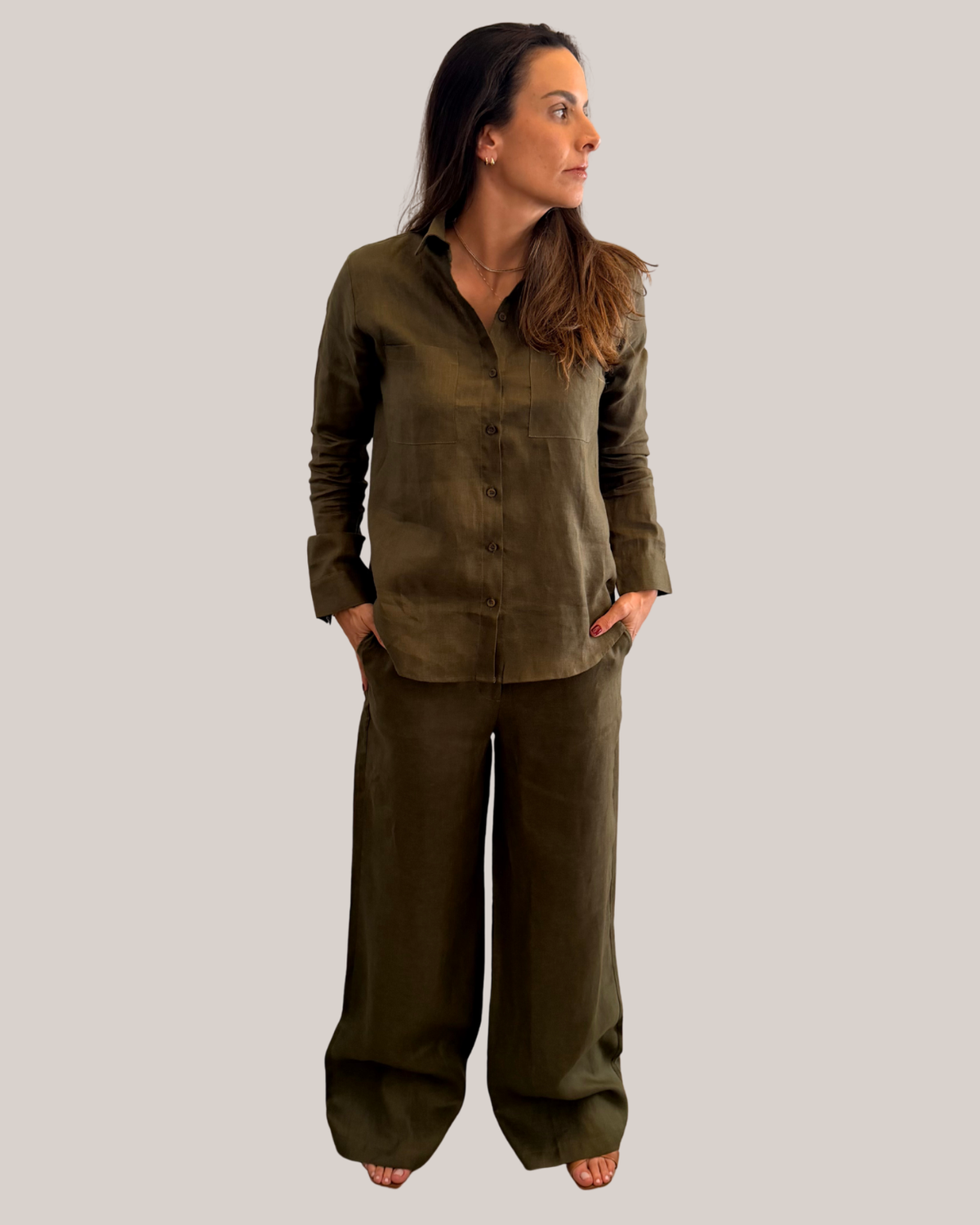 CAMISA FEMININA 100% LINHO - TRIUNFO