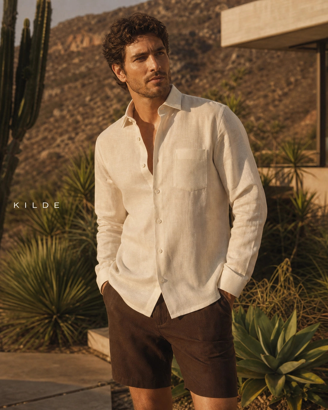 Camisa Kilde Linho Botões